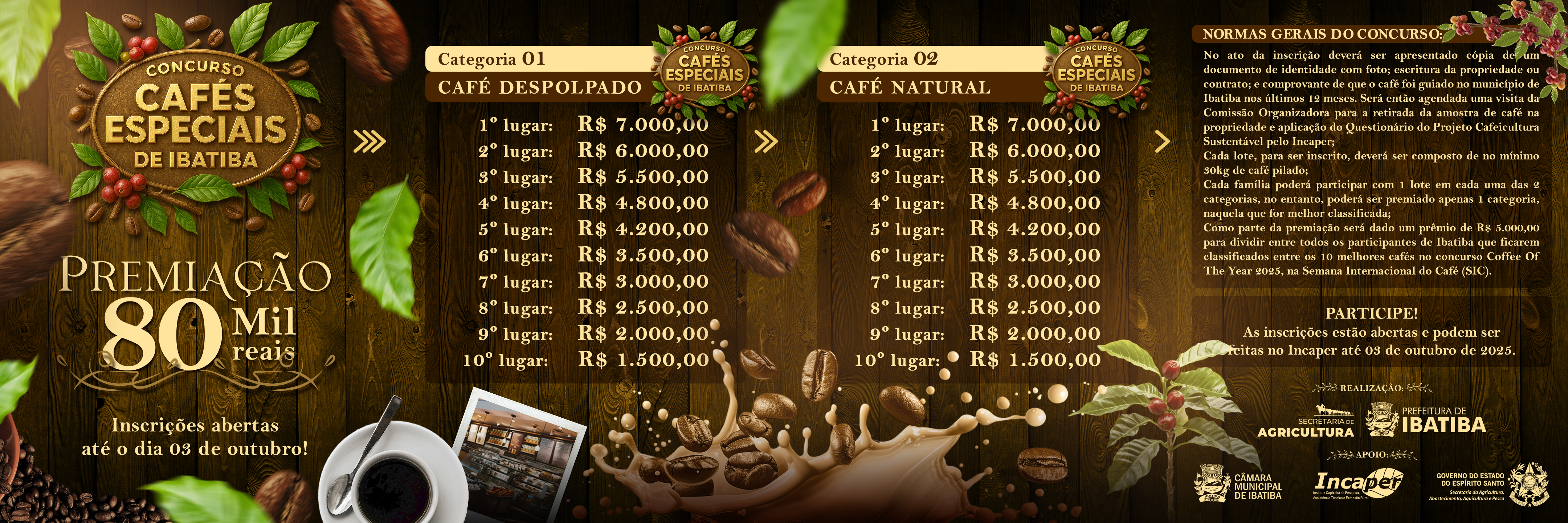 CONCURSO CAFÉS ESPECIAIS DE IBAITBA