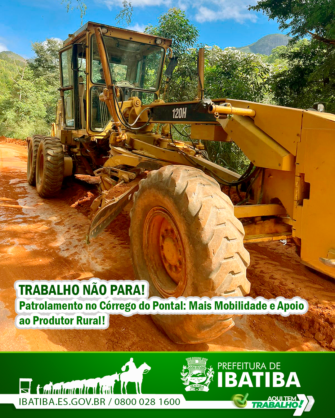 Prefeitura de Ibatiba Realiza Patrolamento no Córrego do Pontal: Mais Segurança e Desenvolvimento para Todos!