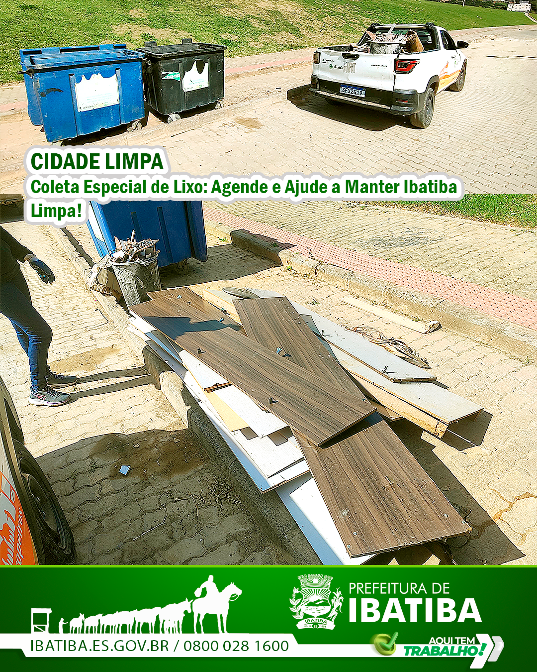 Prefeitura de Ibatiba Realiza Coleta Especial de Lixo para uma Cidade Mais Limpa e Saudável!