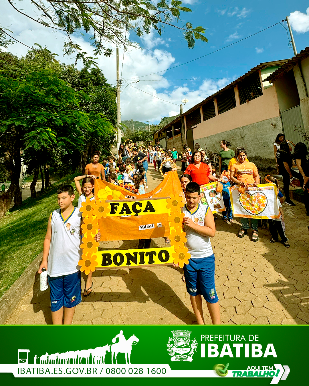  Prefeitura de Ibatiba Encerra Maio com Grande Mobilização no Combate ao Abuso e Exploração Sexual de Crianças e Adolescentes!