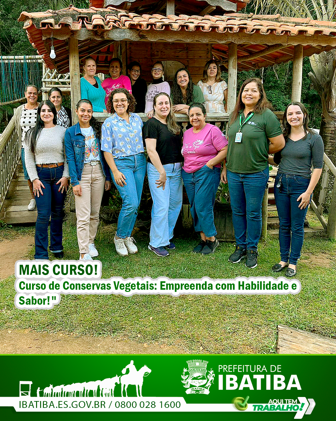 Prefeitura de Ibatiba Promove Qualificação com Curso de Produção de Conservas Vegetais!