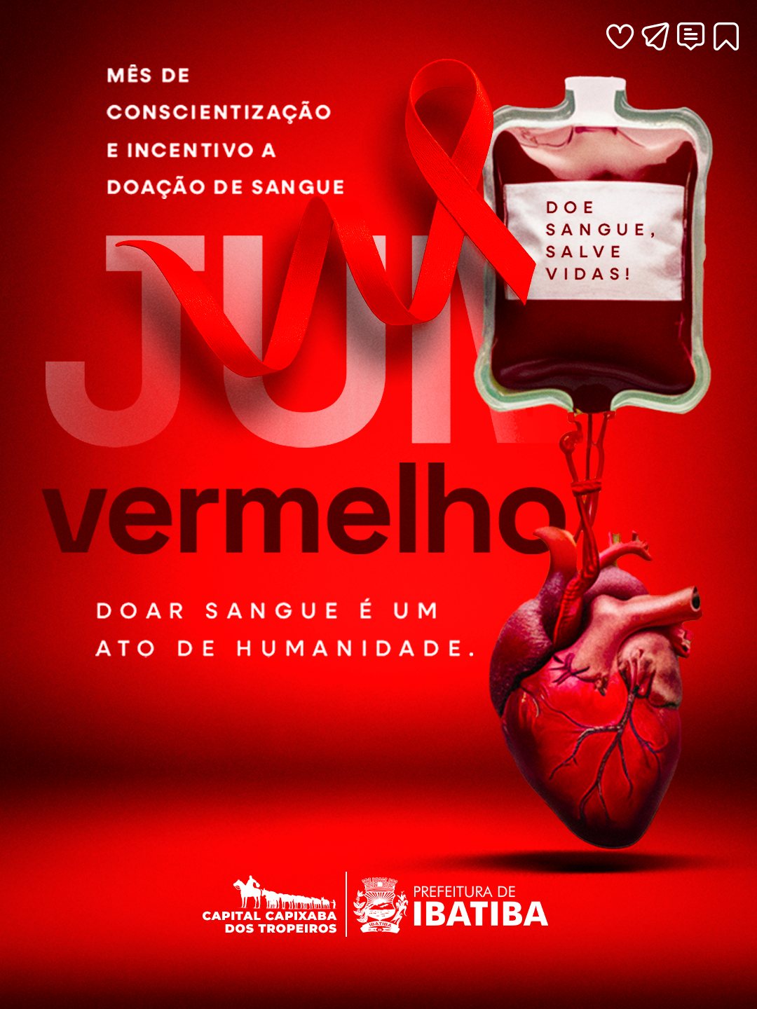  Junho Vermelho: Doe Sangue e Salve Vidas!