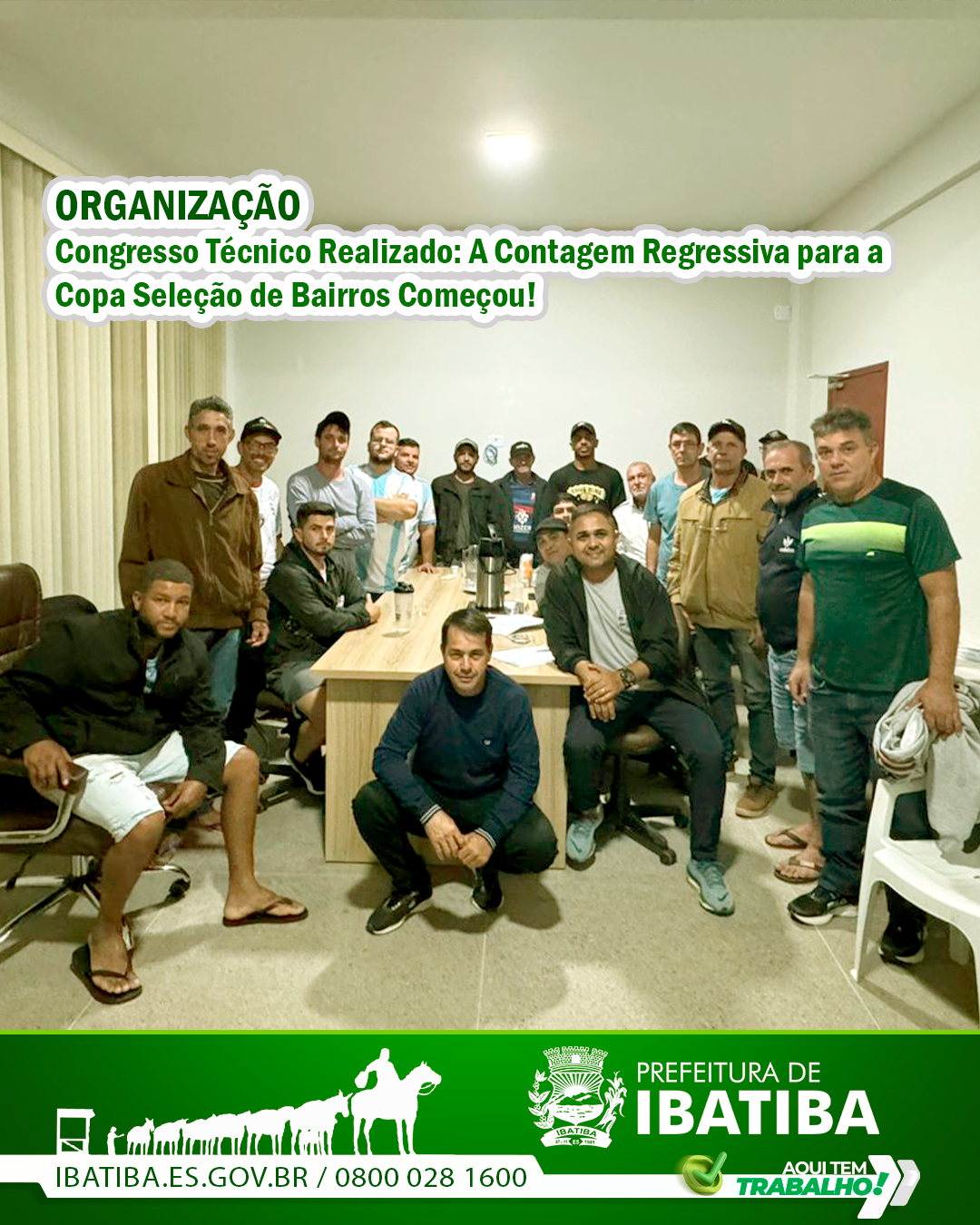 Primeiro Congresso Técnico da Copa Seleção de Bairros: Preparando o Maior Evento Esportivo de Ibatiba!