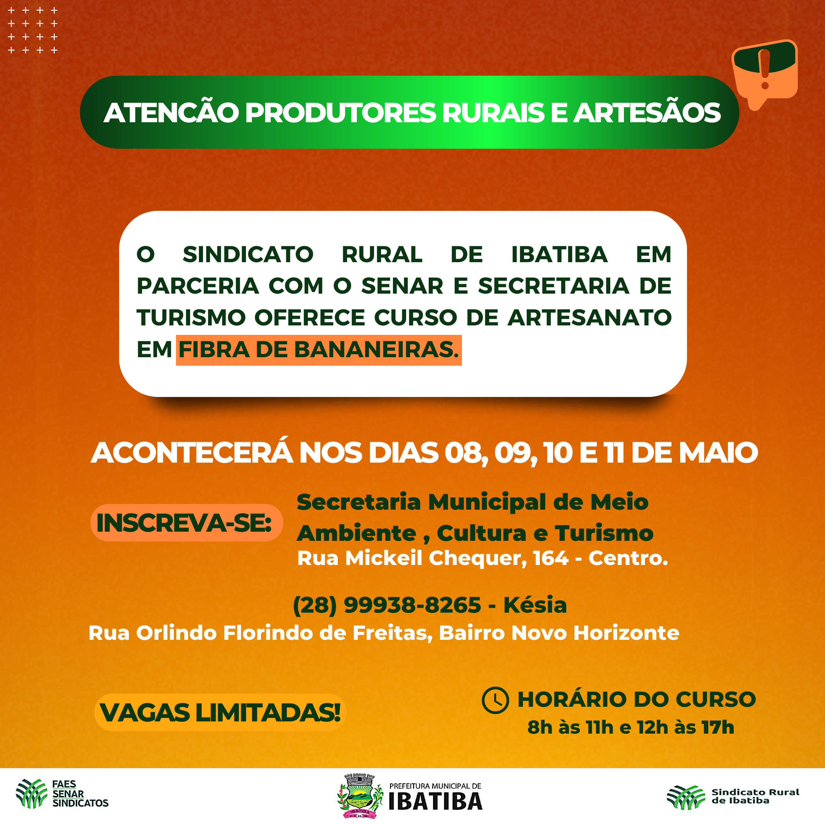 INSCRIÇÕE ABERTAS! - Atenção para mais esta oportunidade!