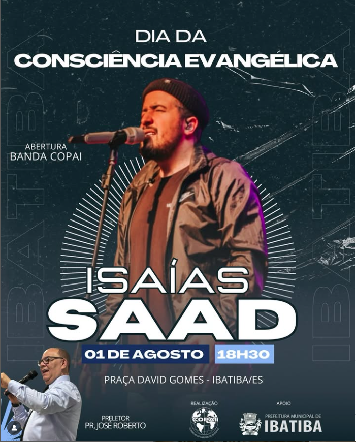 Vem aí o Dia da Consciência Evangélica em Ibatiba!
