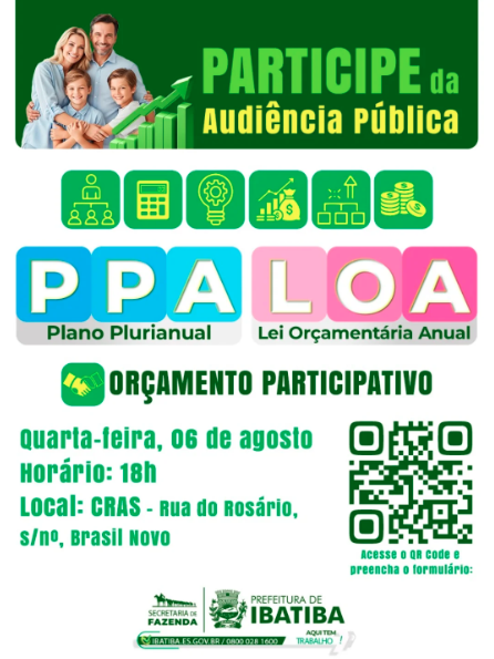 Audiência Pública – PPA e LOA 2025