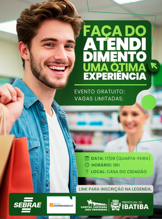 Participe do evento "Faça do Atendimento uma Ótima Experiência" e aprenda dicas práticas para encantar seus clientes.
