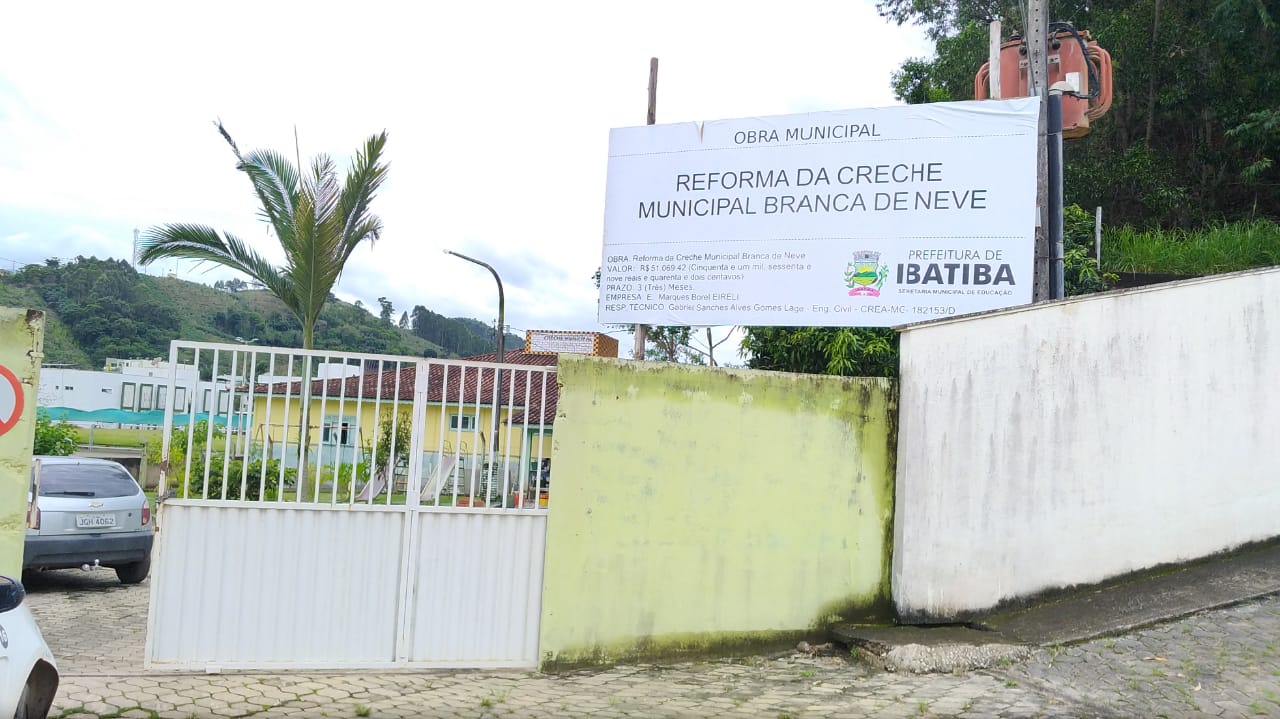 Reforma da Creche Branca de Neve segue avançando