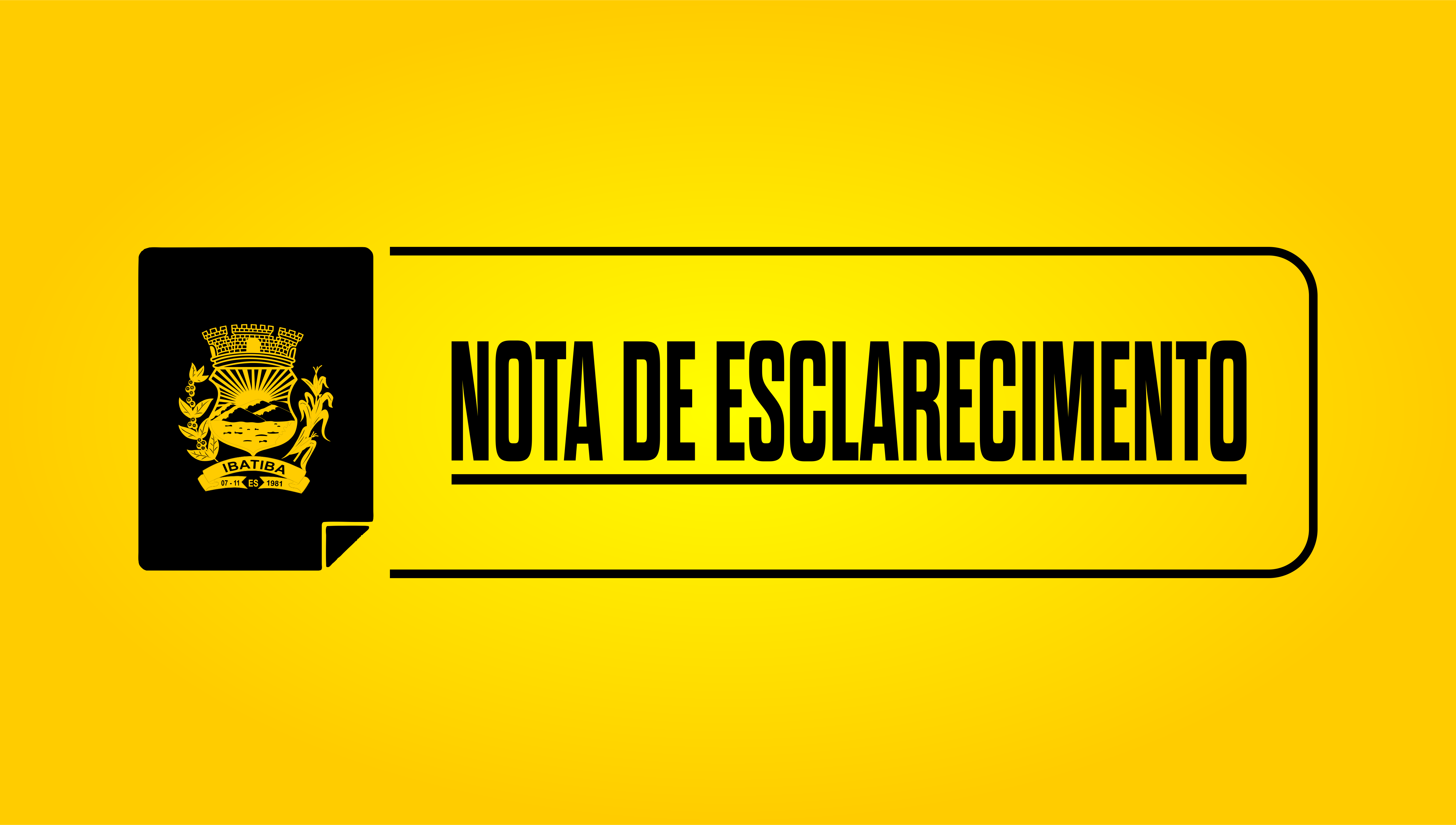 NOTA DE ESCLARECIMENTO