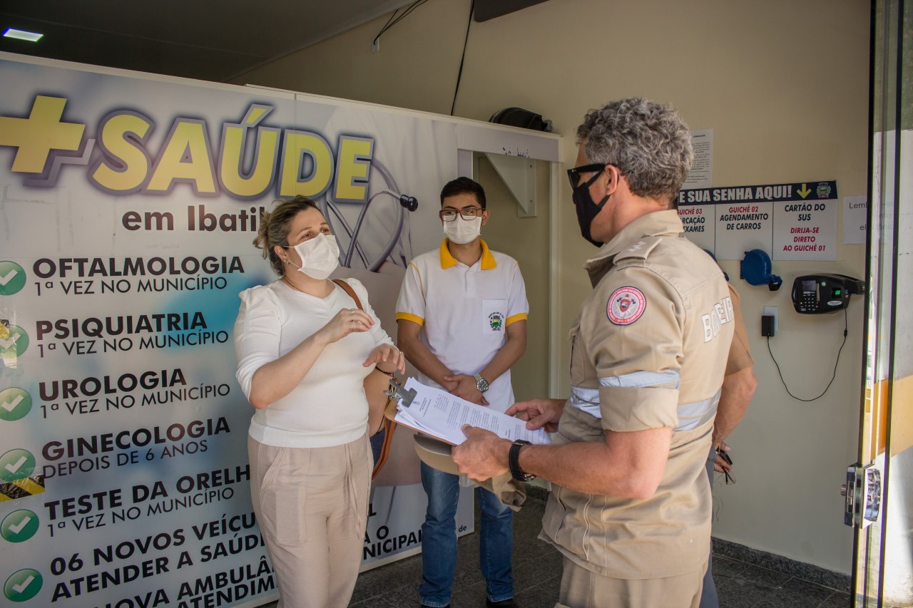 Ronda da Saúde realizada ontem teve reforço do Corpo de Bombeiros