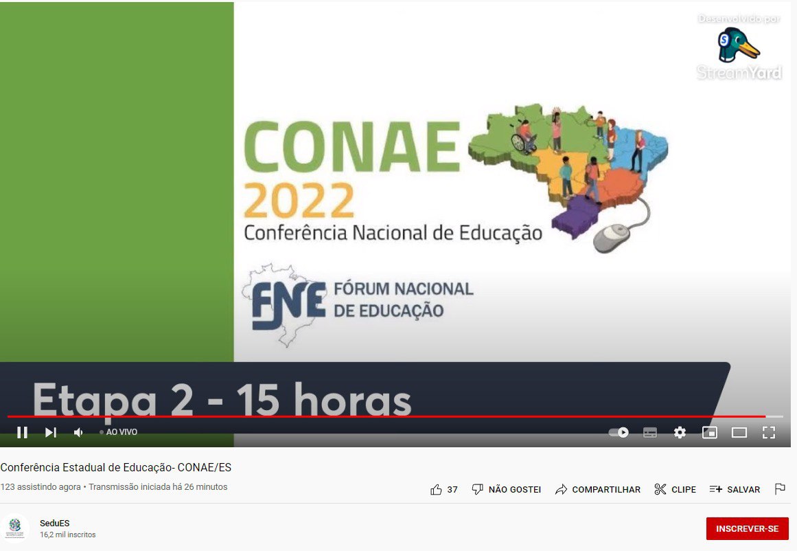 Prefeito de Ibatiba participa da Conferência Estadual de Educação
