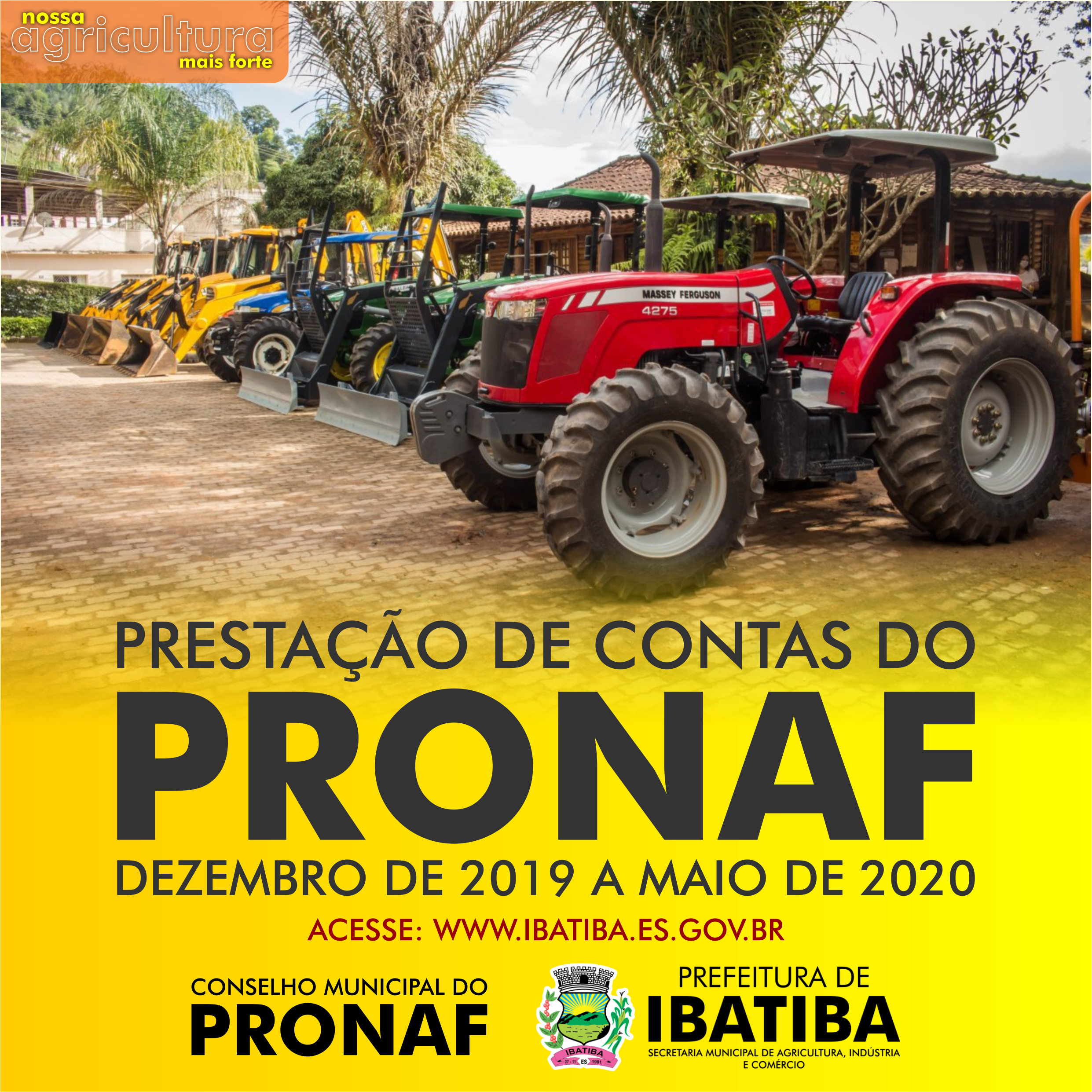 Prefeitura publica prestação de contas do Pronaf