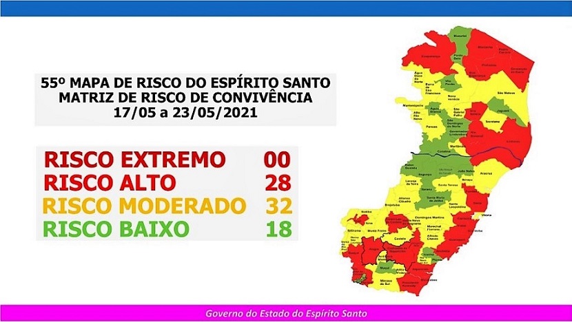 Ibatiba volta ao Risco Moderado, depois de apenas uma semana em Risco Baixo