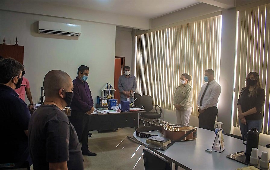 Pastores realizam culto no gabinete do prefeito e reforçam  parceria no combate à pandemia do Coronavírus 