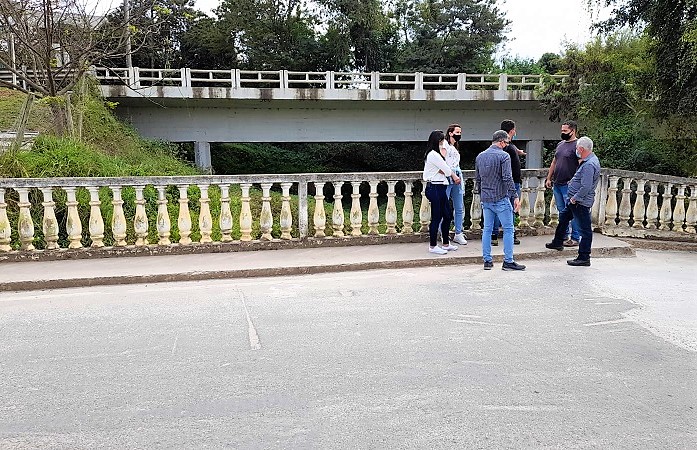 DER-ES e Prefeitura de Ibatiba avaliam condições da Ponte do antigo Solemar