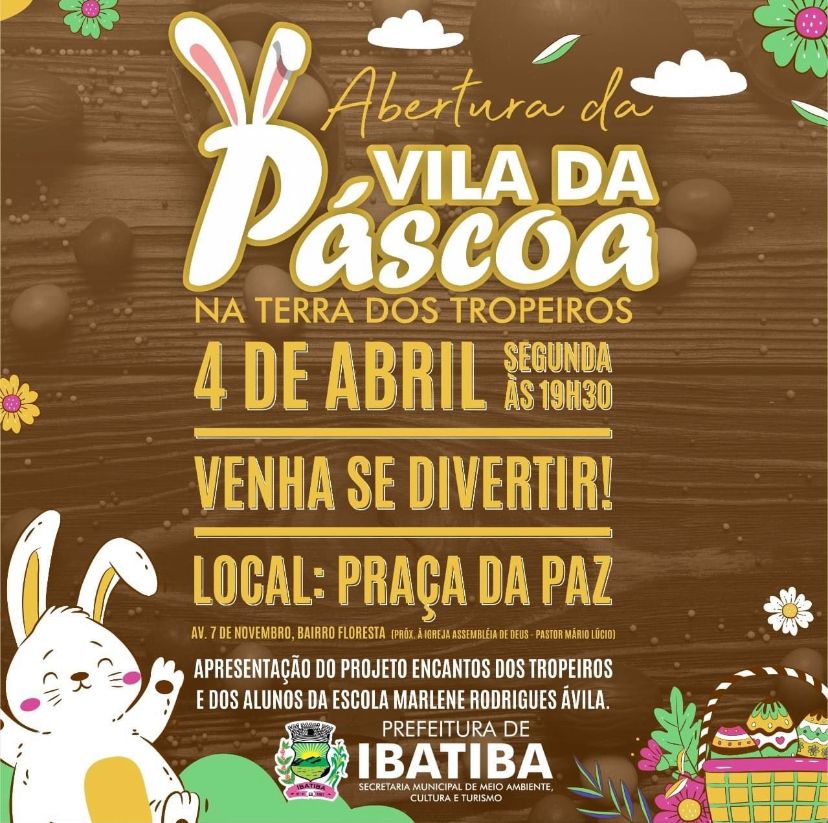 Abertura da Vila da Páscoa na Terra dos Tropeiros acontece segunda (04)