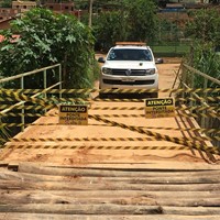 Defesa Civil: Pontes interditadas em Ibatiba