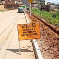 Primeira Calçada Cidadã de Ibatiba está sendo construída