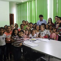 Alunos visitam a Prefeitura de Ibatiba