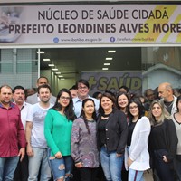 Prefeito inaugura Núcleo de Saúde Cidadã - Prefeito Leondines Alves Moreno