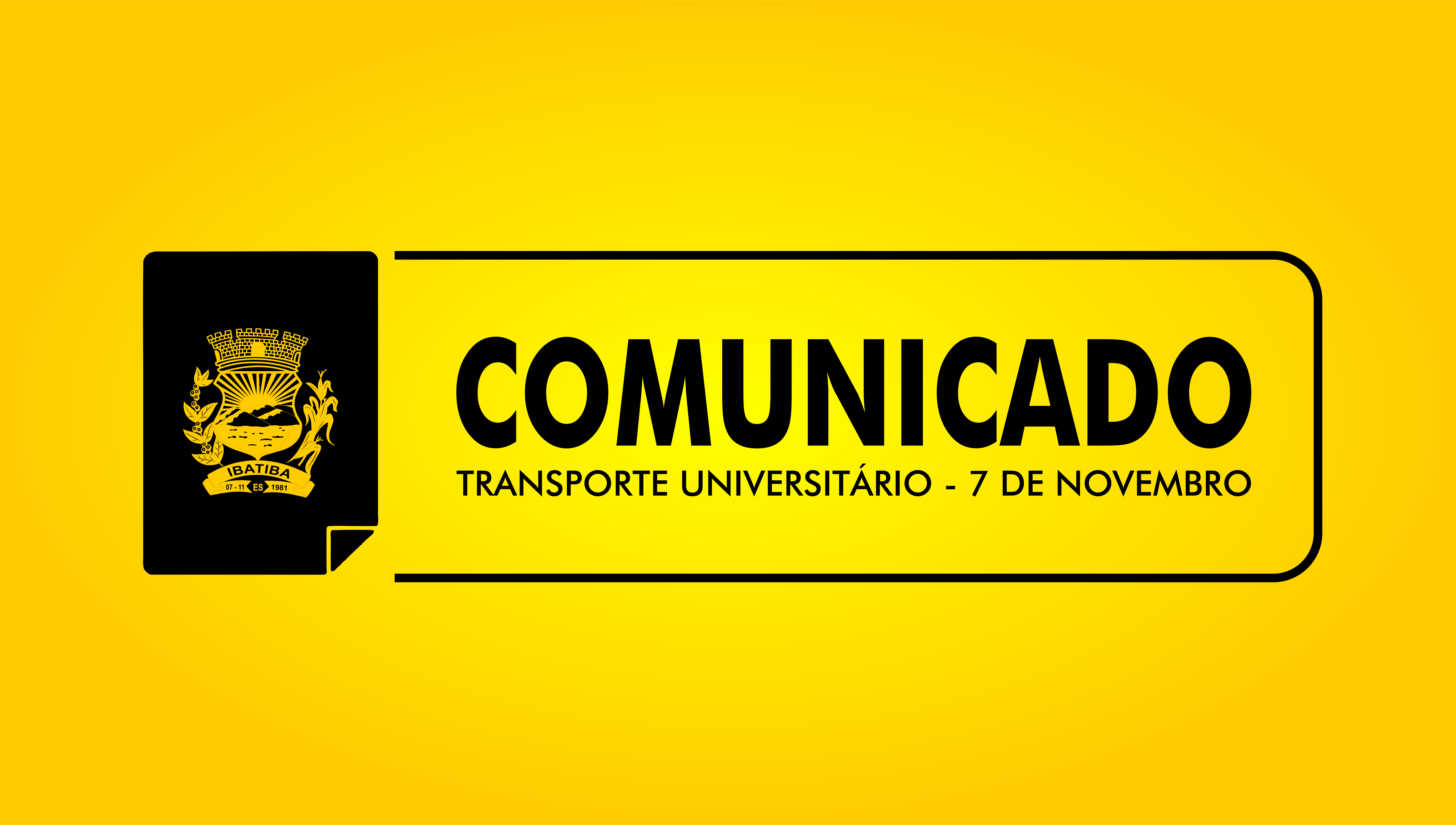 Comunicado: Transporte Universitário