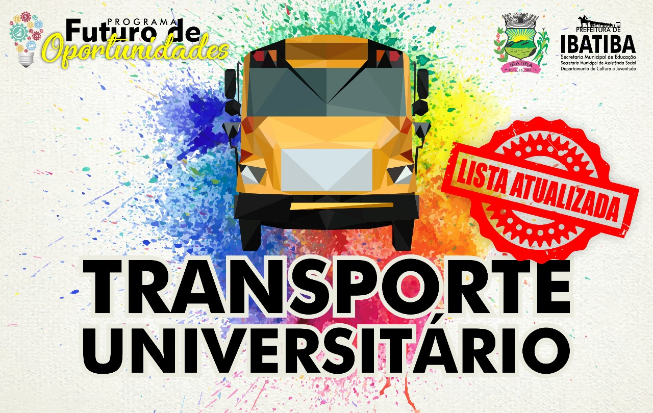 Transporte Universitário: Divulgada a relação de CONTEMPLADOS DO SEGUNDO SEMESTRE DE 2018