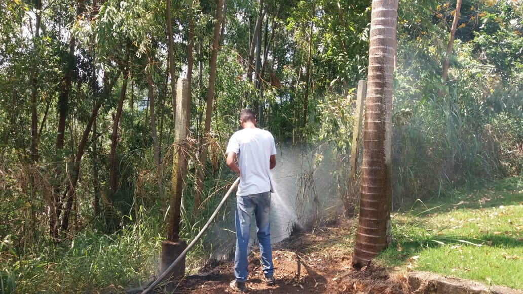 Prefeitura controla principio de incêndio na Usina de lixo