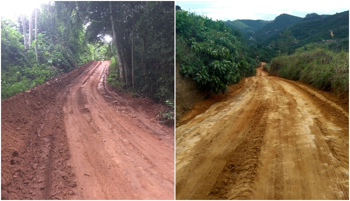 Melhorias em estradas rurais: patrolamento  e desobstrução de bueiros