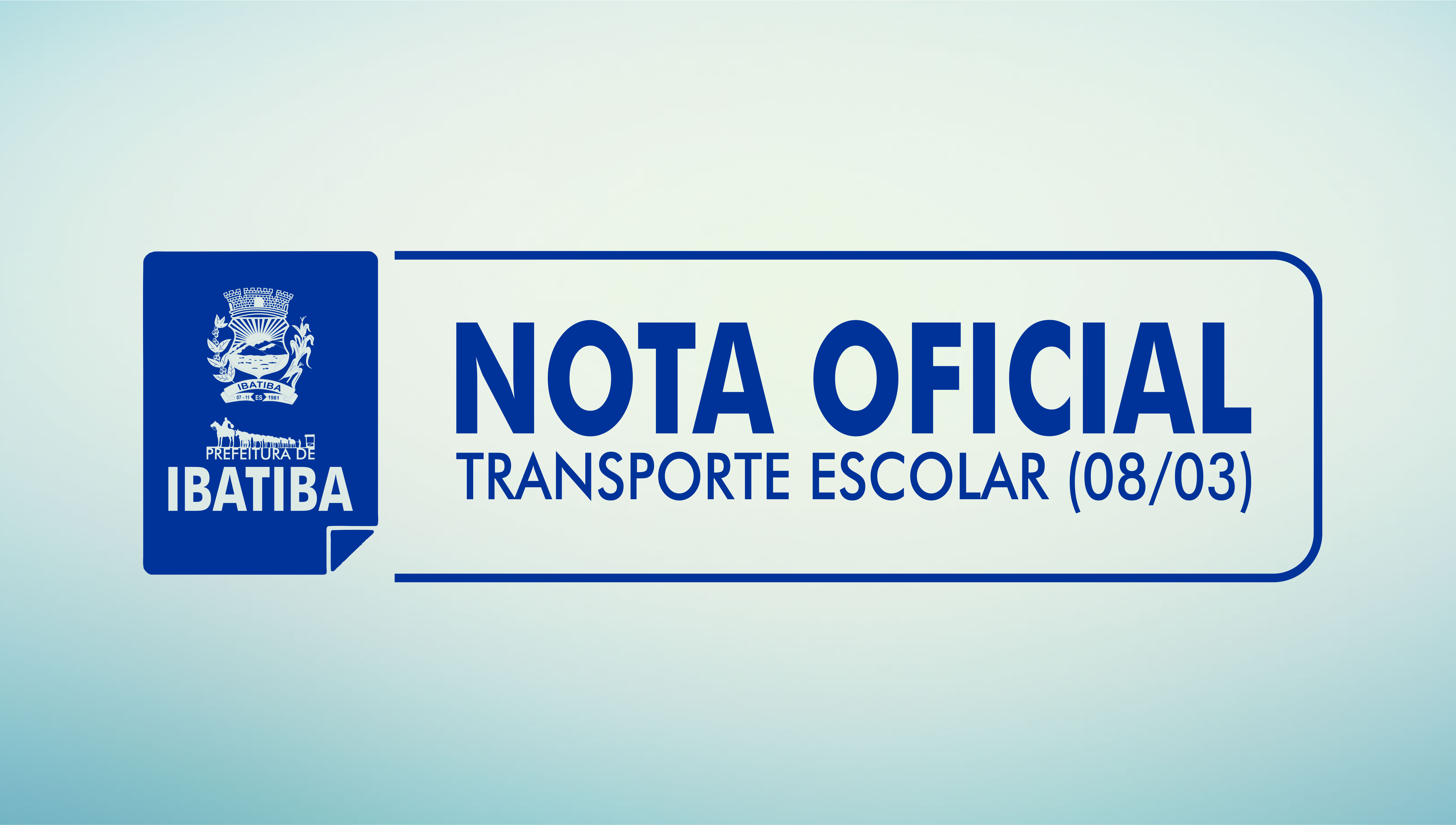 Nota Oficial: Transporte Escolar (08/03)