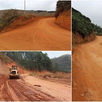 Trabalho nas estradas rurais