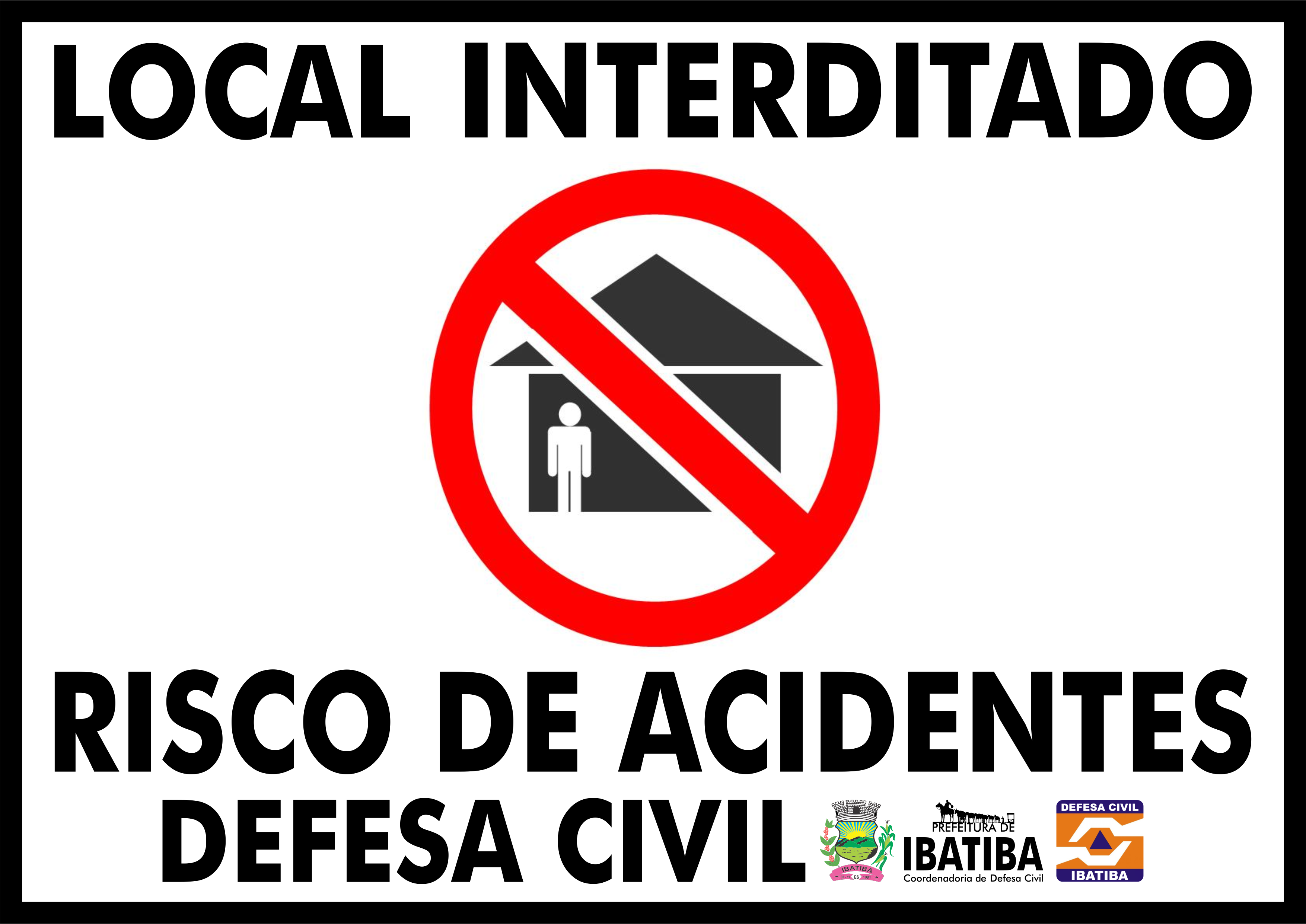 Defesa Civil: Duas Casas interditadas em Ibatiba