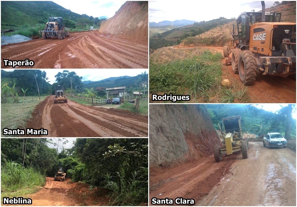 Todo dia tem melhoria acontecendo nas estradas da zona rural