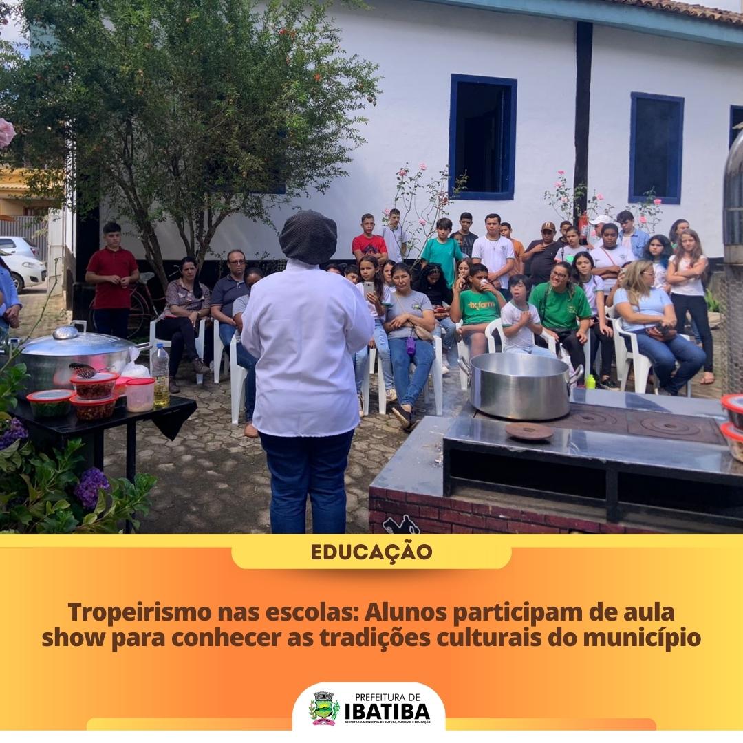 Tropeirismo nas escolas: Alunos participam de aula show para conhecer as tradições culturais do município 