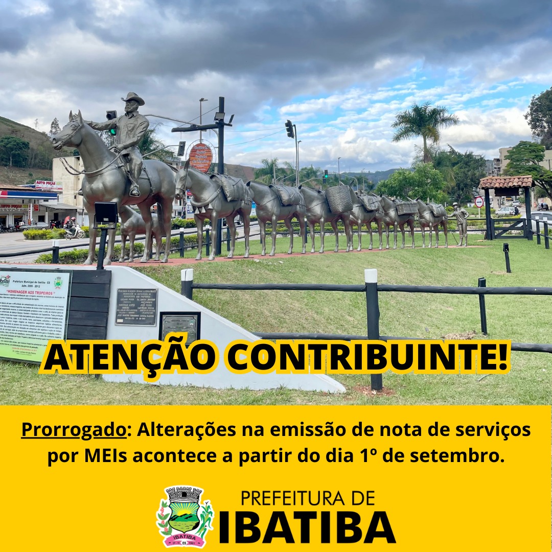 Prorrogado: Alterações na emissão de nota de serviços por MEIs acontece a partir do dia 1º de setembro.