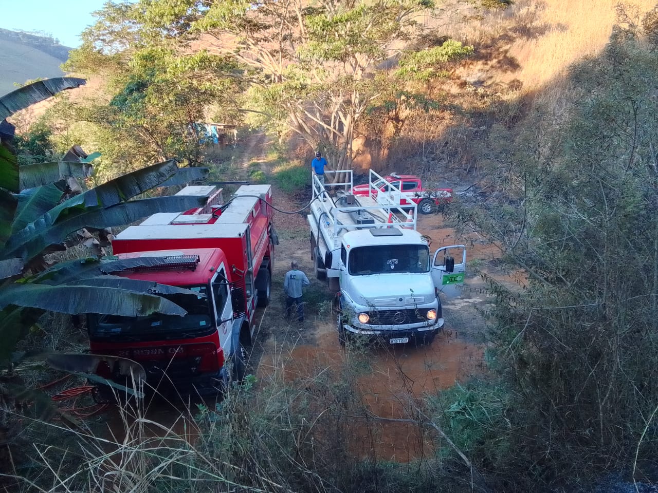 Bombeiros controlam novo incêndio em Ibatiba 