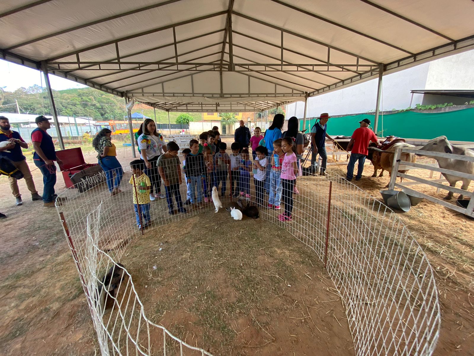 Fazendinha da Festa do Tropeiro 2023 recebe visita das escolas do Município