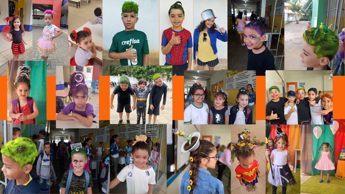 Dia do Cabelo Maluco é sucesso nas Escolas Municipais 