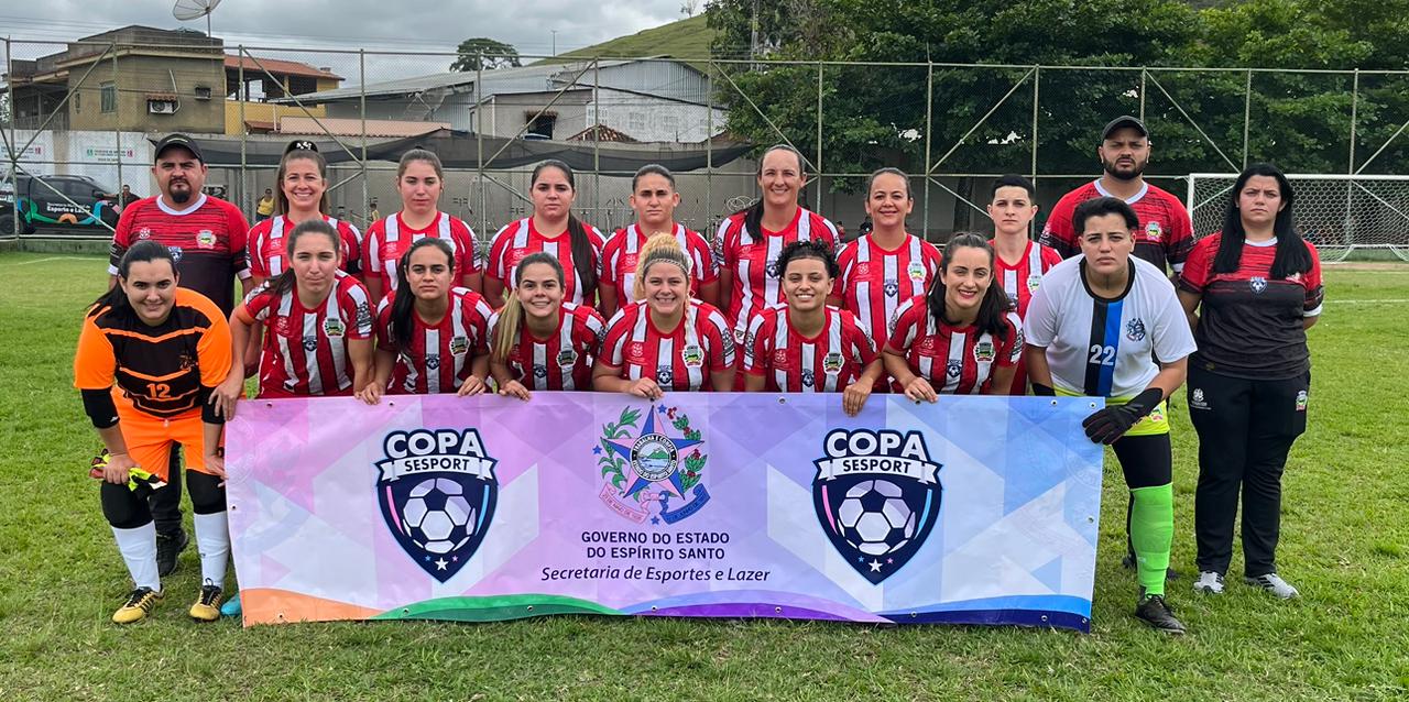 O time Feminino de Futebol de Ibatiba estreou com goleada na Copa Sesport