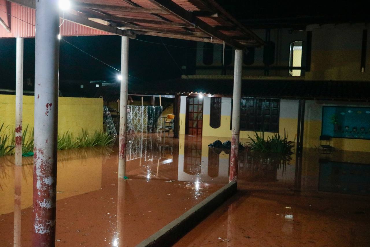 Duas escolas municipais atingidas pela água em Ibatiba 